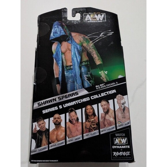 AEW Unmatched Series 5 Shawn Spears Rare Edition Chase Figure 1 of 3000 #40 - Picture 2 of 6